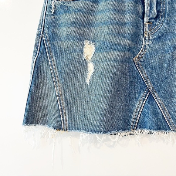 NWT GRLFRND Eva A-Frame Gusset Skirt in Walk This Way - Picture 7 of 11